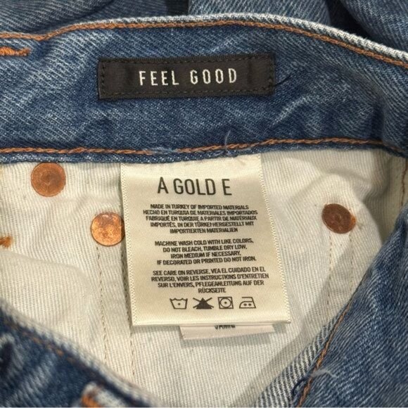 Agolde Jamie Feel Good Relaxed High Rise Crop Jeans Capsule Comfort Coastal 25 - Picture 8 of 11